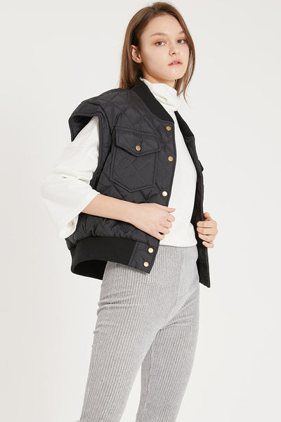 storets.com Tanner Diamond Quilted Crop Vest