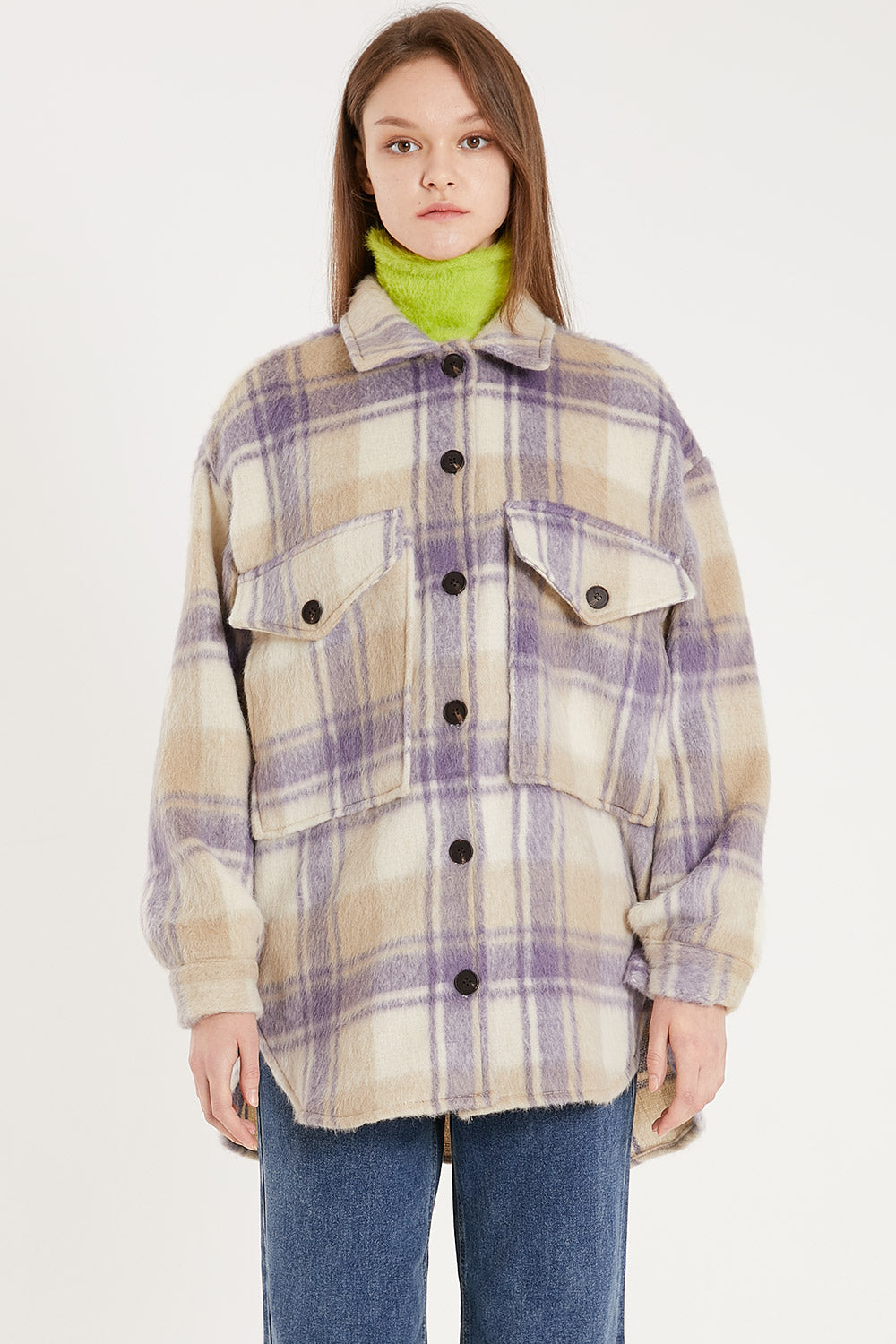 storets.com Gia Oversized Fuzzy Shacket