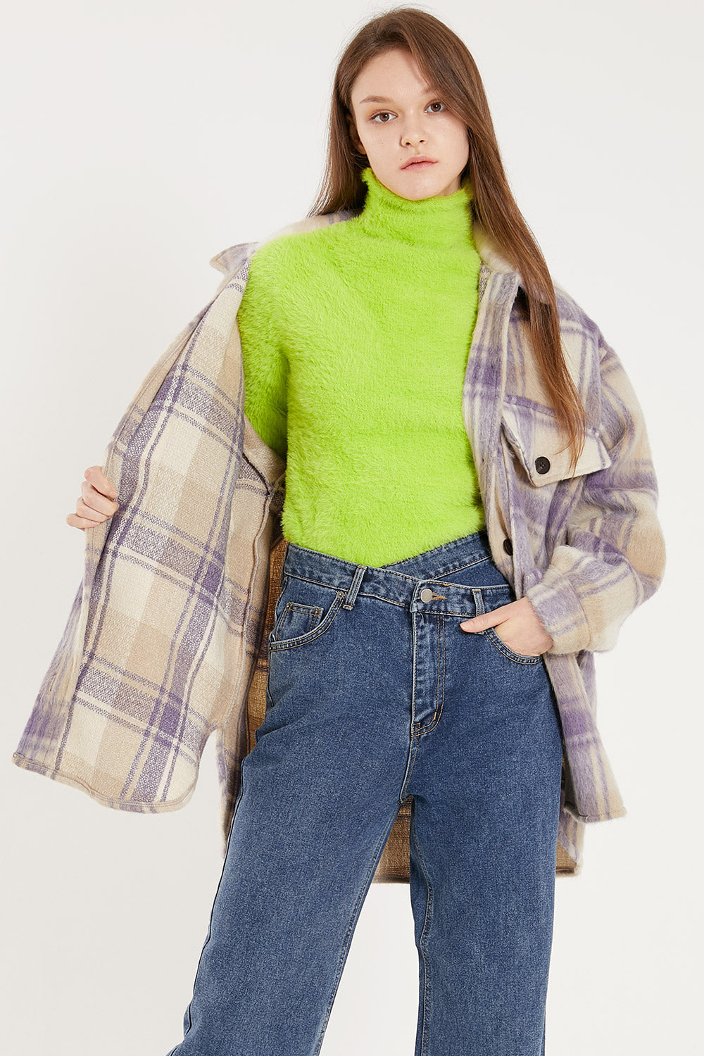 storets.com Gia Oversized Fuzzy Shacket