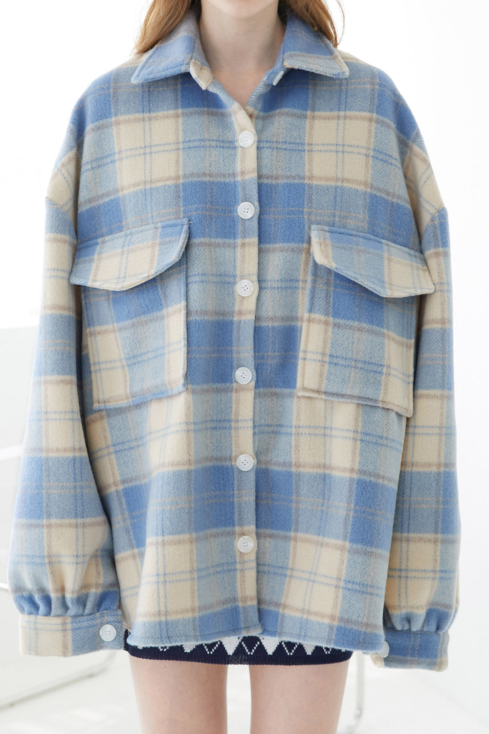 storets.com Lydia Oversized Shacket in Plaid