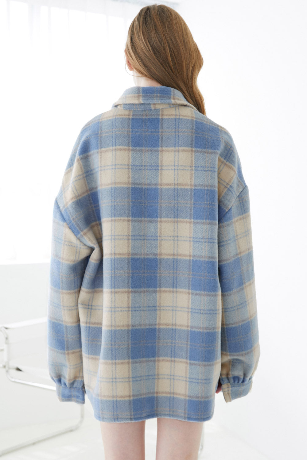 storets.com Lydia Oversized Shacket in Plaid