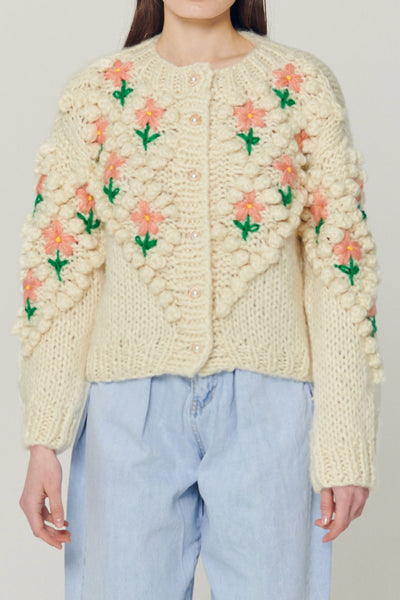 storets.com Lily Floral Embroidered Knit Cardigan