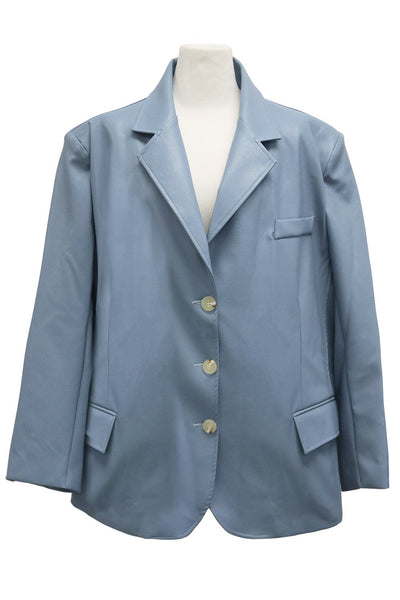 storets.com Joan Faux Leather Oversized Blazer