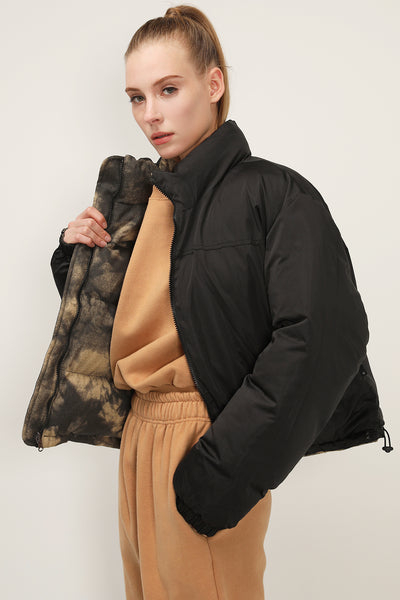 storets.com Hazel Reversible Printed Puffer Jacket