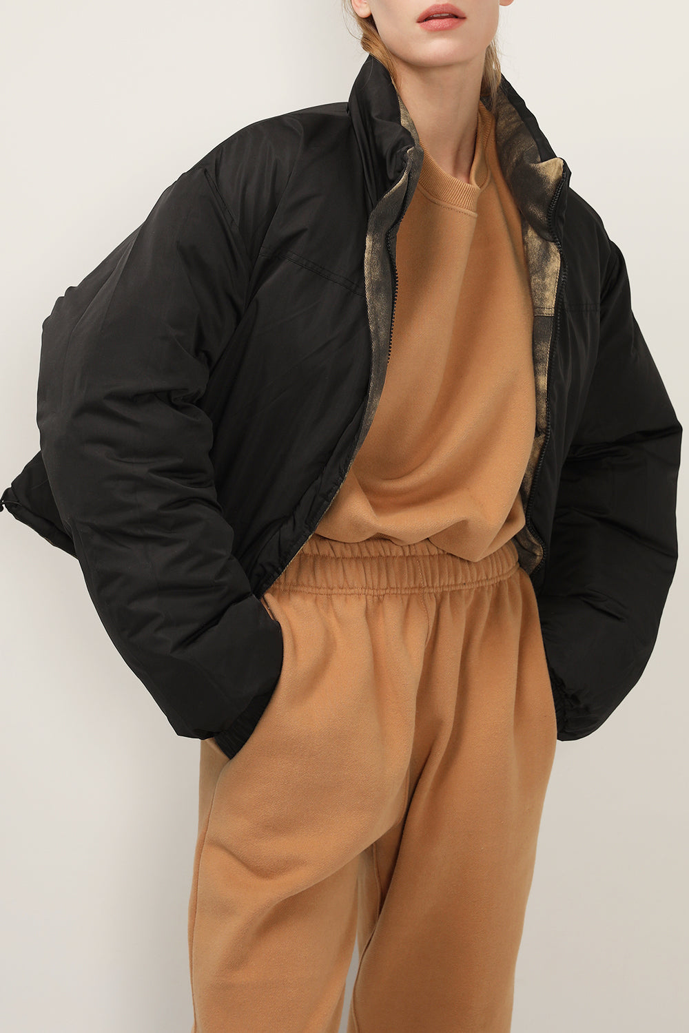 storets.com Hazel Reversible Printed Puffer Jacket