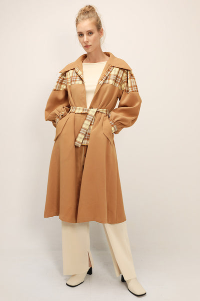 storets.com Sydney Plaid Block Coat w/Belt