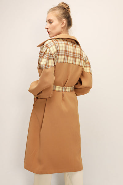 storets.com Sydney Plaid Block Coat w/Belt