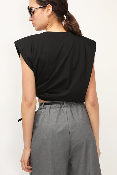 storets.com Elena Padded Shoulder T-shirt