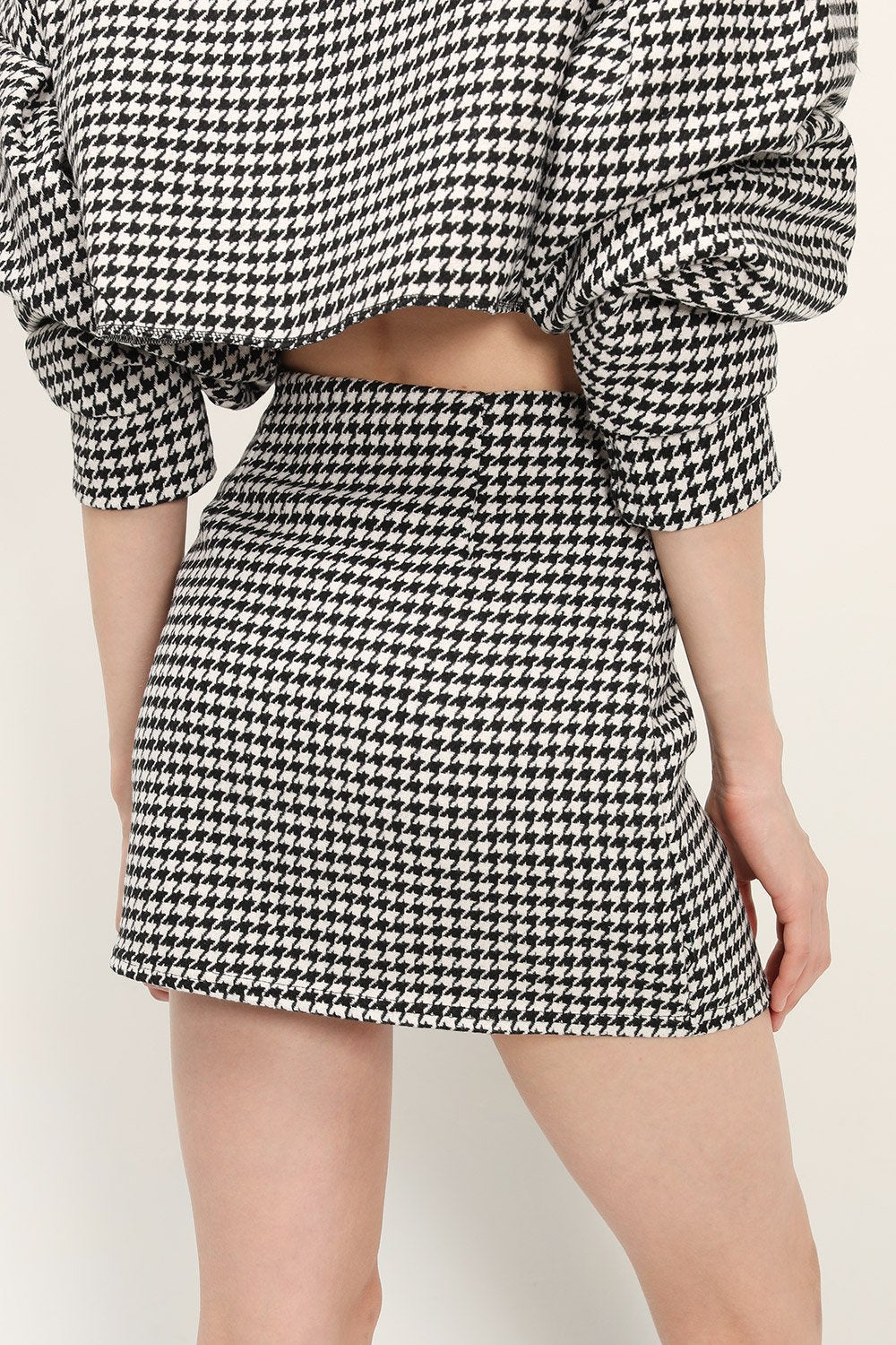storets.com Zendaya Houndstooth Mini Skirt