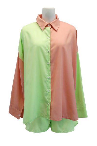 storets.com Bria Lounge Shirt and Shorts Set