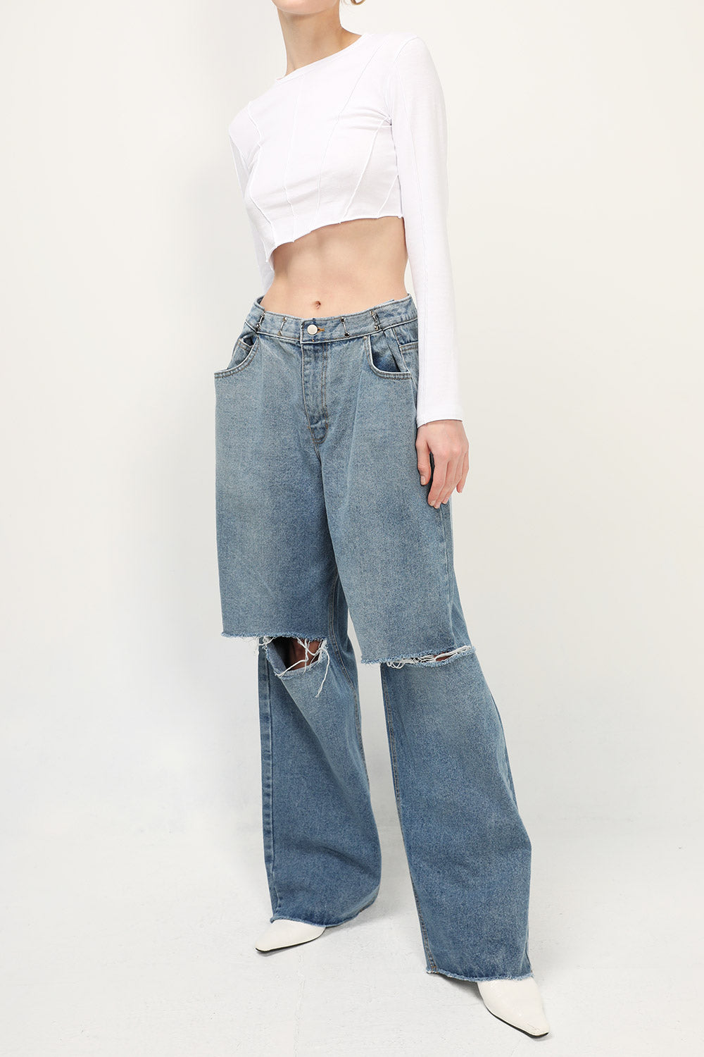 storets.com Vera Slash Cutout Jeans