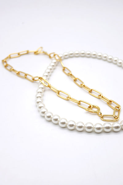 storets.com Aerin Pearl Chain Layered Necklace