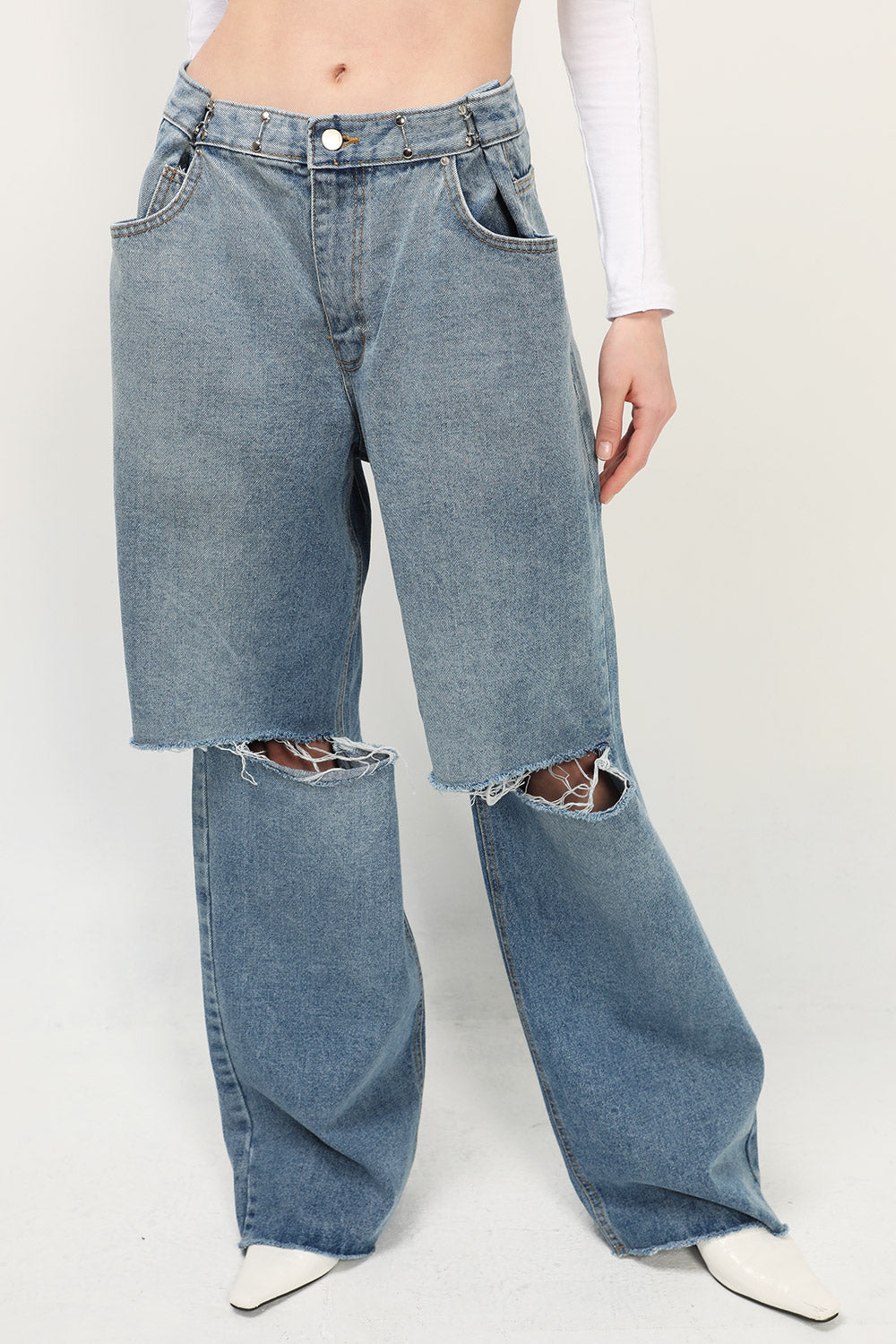storets.com Vera Slash Cutout Jeans