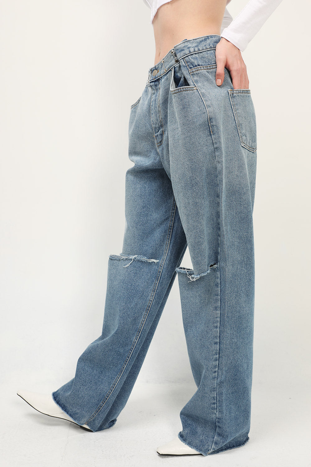 storets.com Vera Slash Cutout Jeans