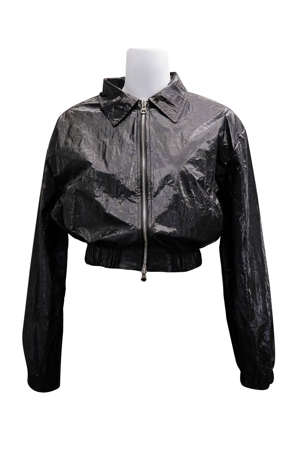 storets.com Sofia Crinkled Bomber Jacket