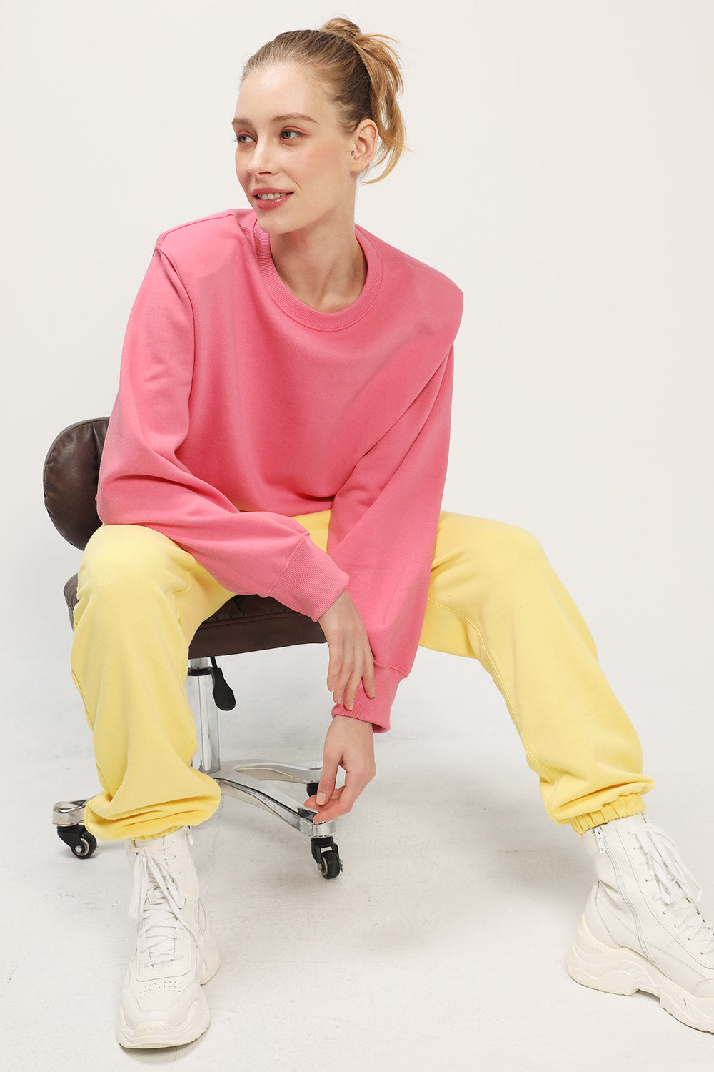 storets.com Luz Padded Shoulder Sweatshirt