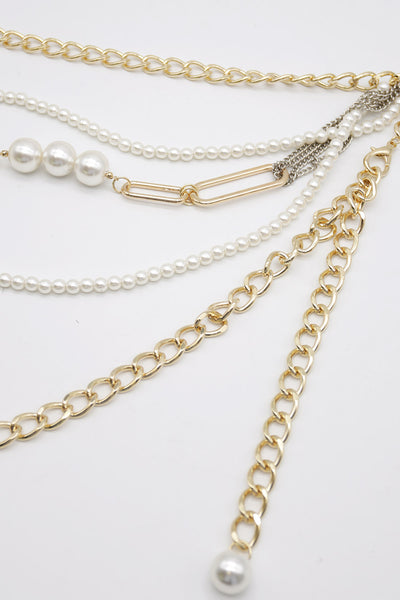 storets.com Luz Pearl Gold Chain Belt