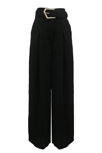 storets.com Eva Wide Pants w/Buckle Belt