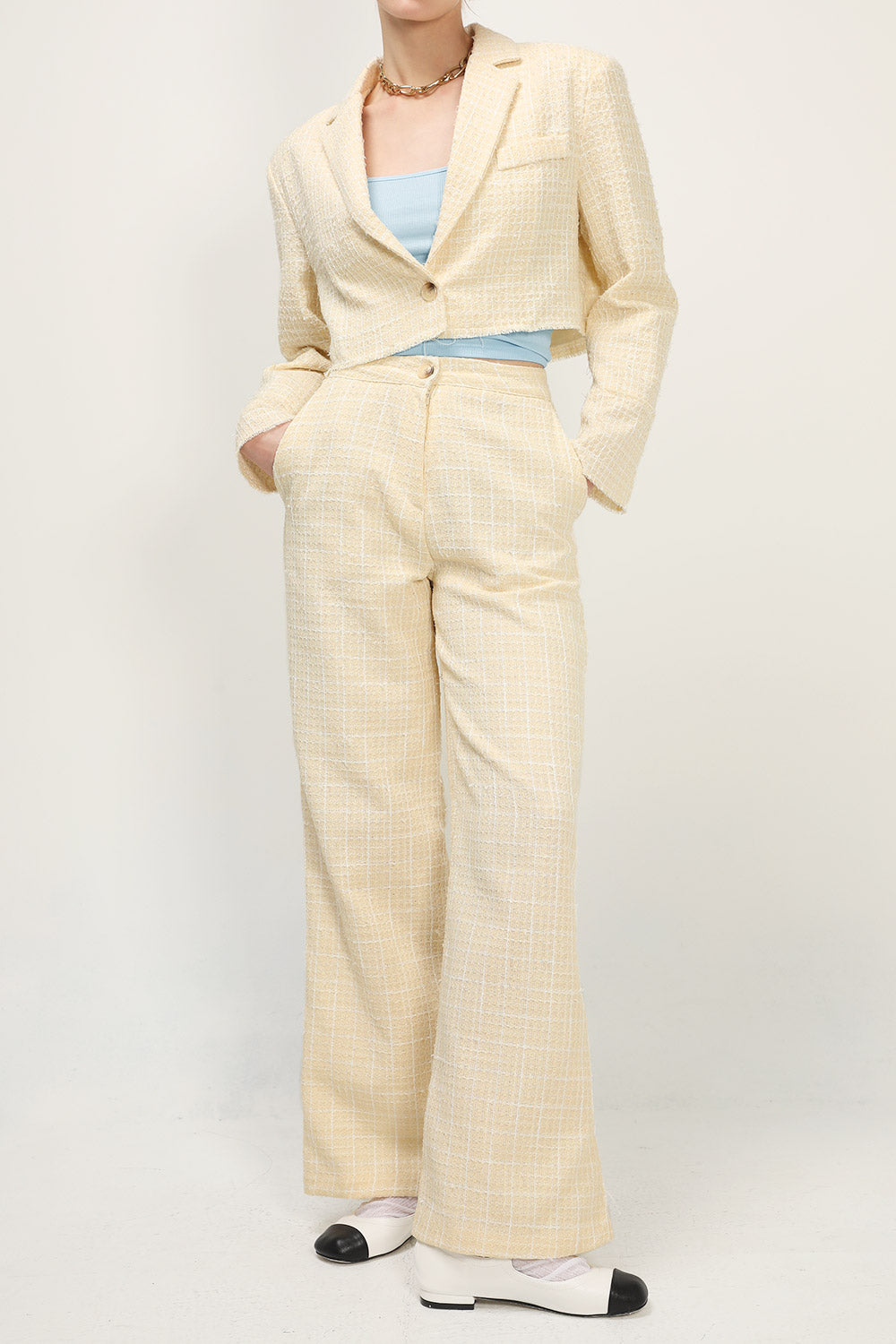 storets.com Ella Tweed Cropped Jacket