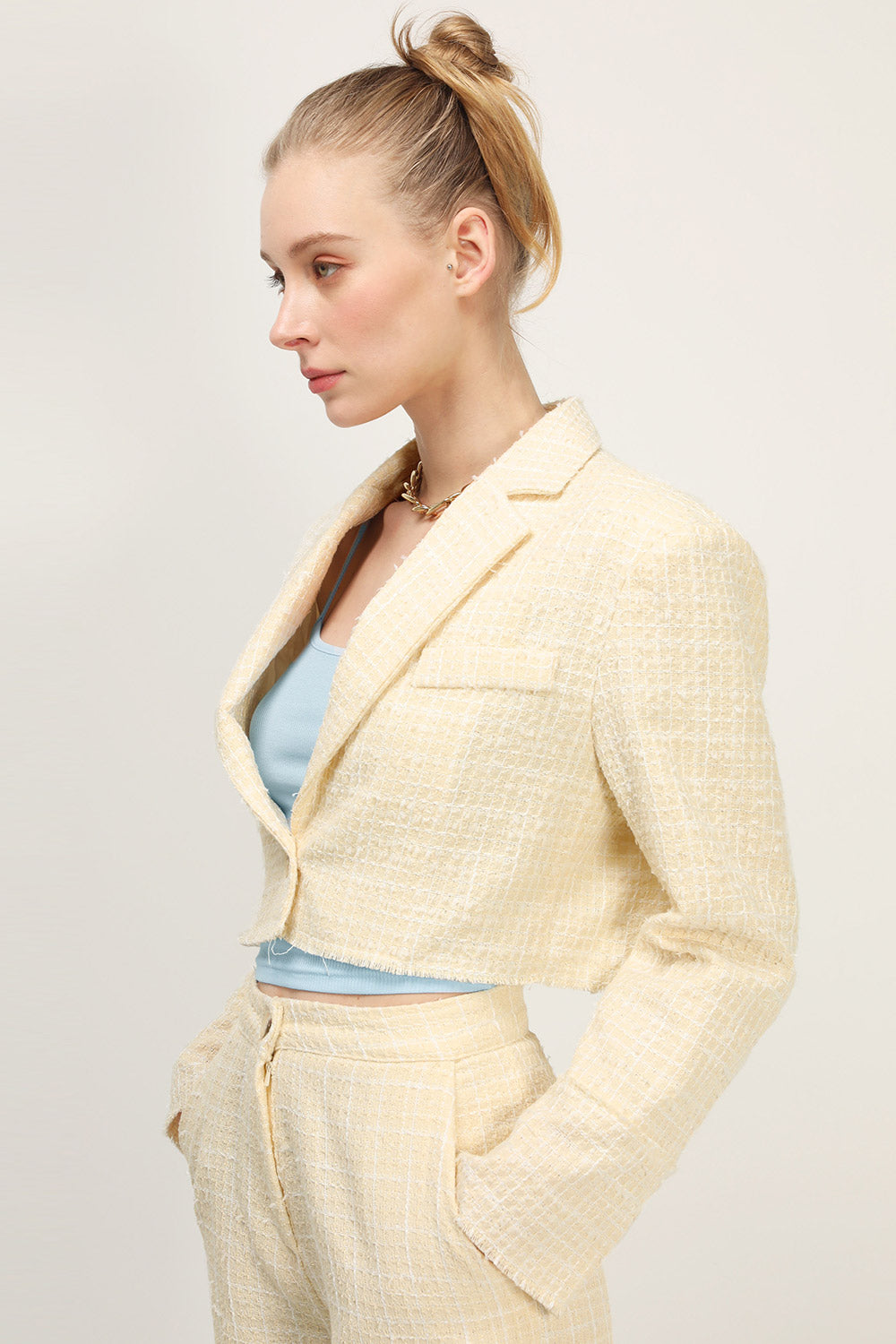 storets.com Ella Tweed Cropped Jacket