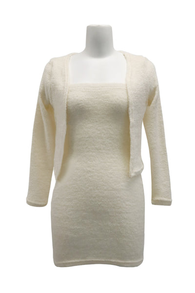 storets.com Vera Fuzzy Cardi and Dress Set