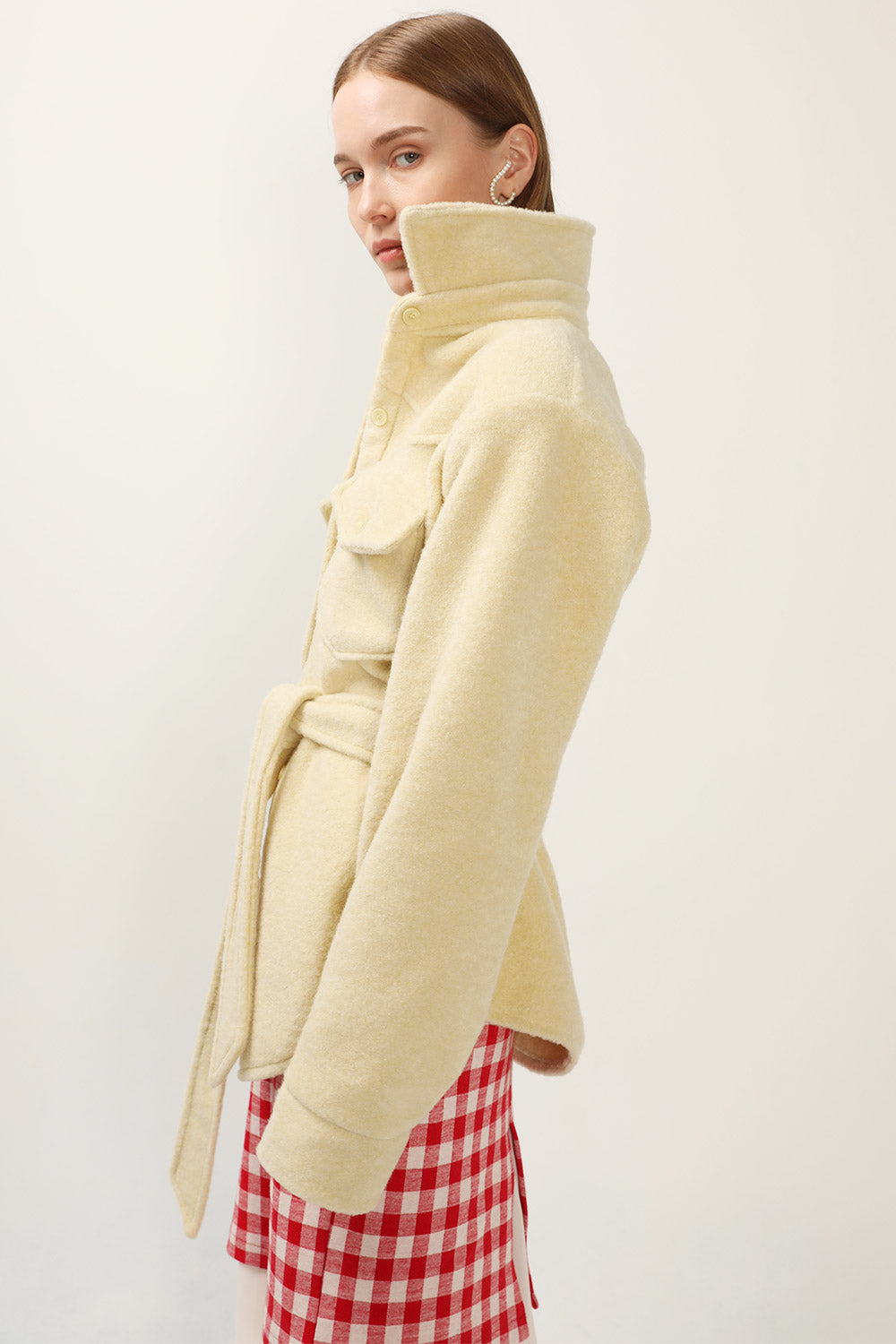 storets.com Amelia Fuzzy Belted Shacket