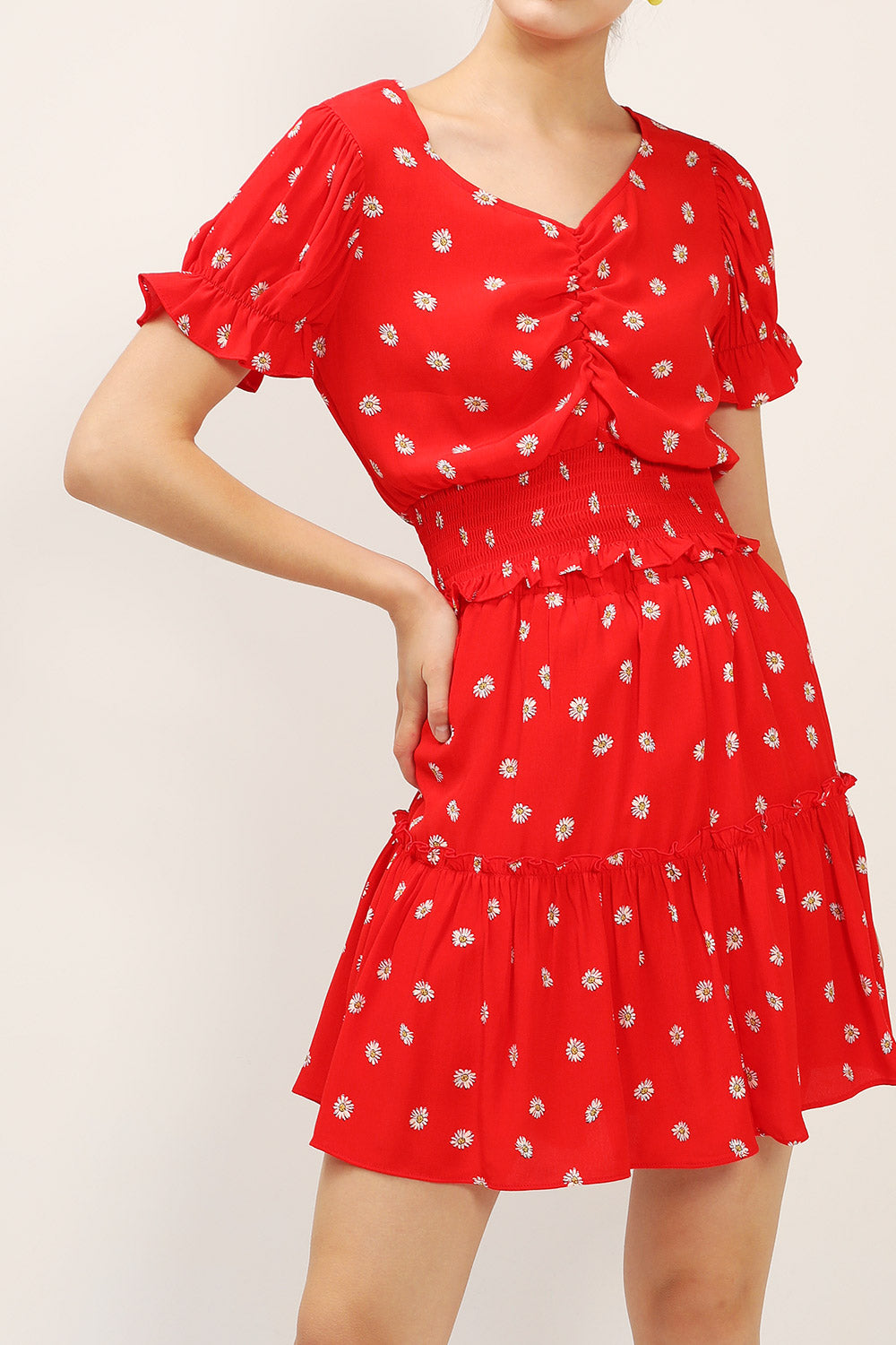 storets.com Kelly Daisy Printed Ruffle Skirt