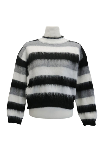 storets.com Ivanna Fuzzy Striped Sweater