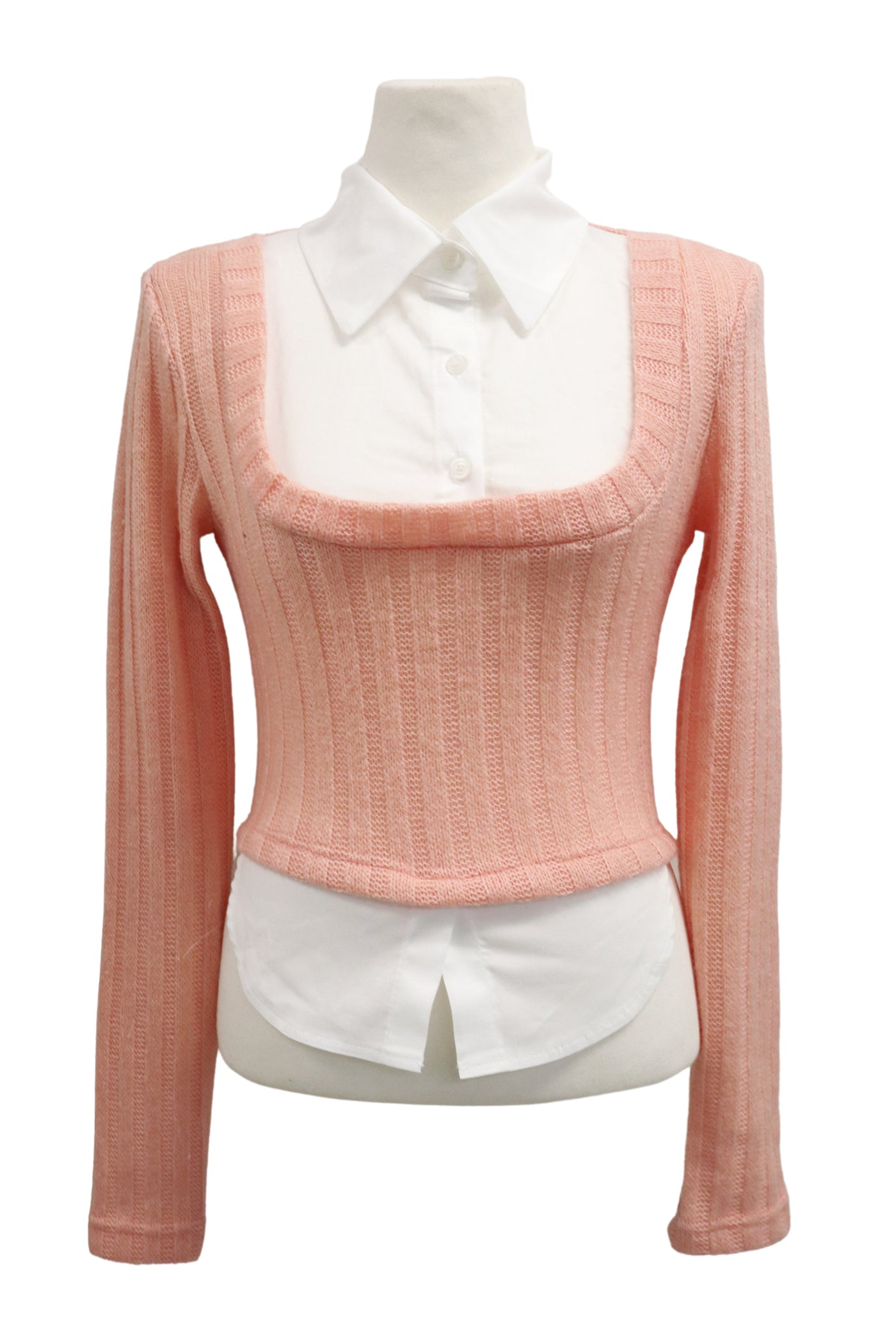 storets.com [NEW]Amelia Shirt Inset Crop Top