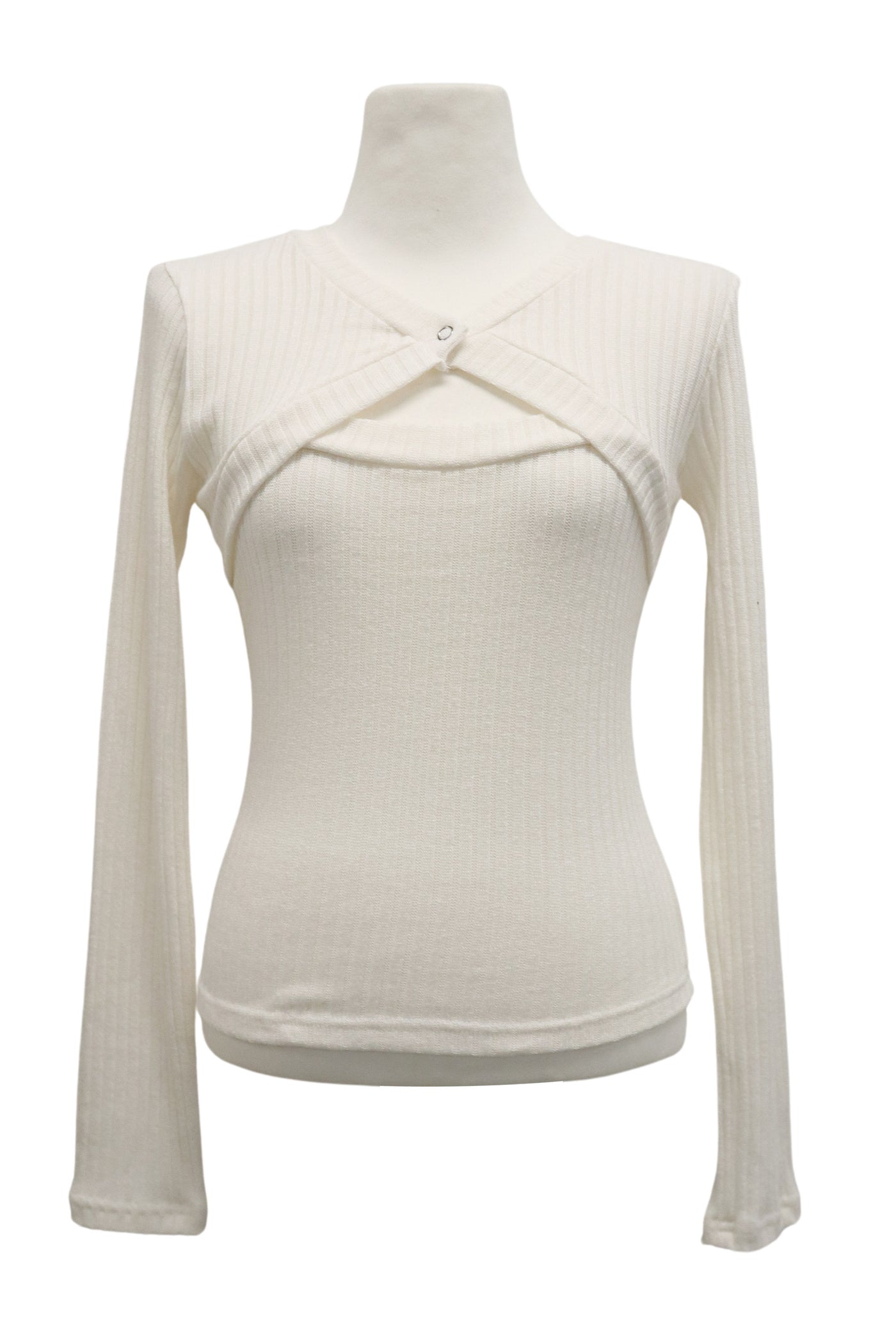 storets.com [NEW]Della Cut Out Ribbed Top