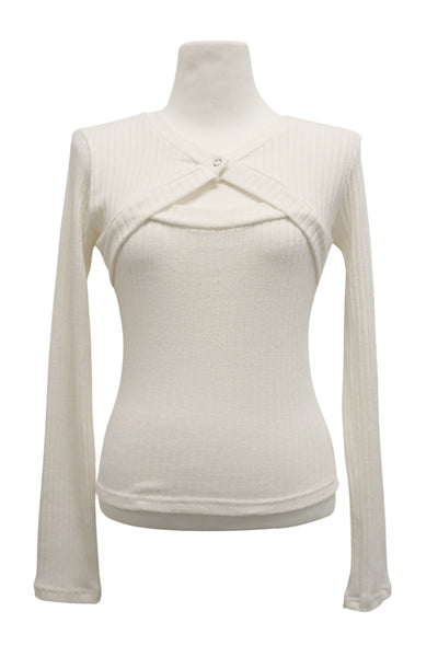 storets.com [NEW]Della Cut Out Ribbed Top