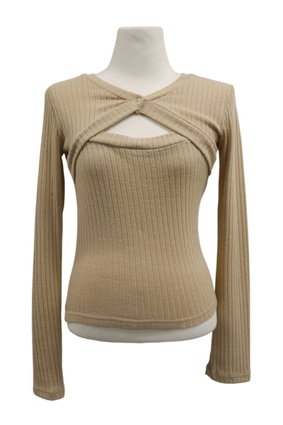 storets.com [NEW]Della Cut Out Ribbed Top