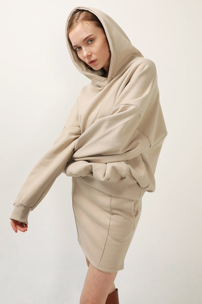 storets.com Aria Sweat Hoodie And Skirt Set
