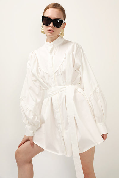 storets.com Tori Piping Detail Shirt Dress