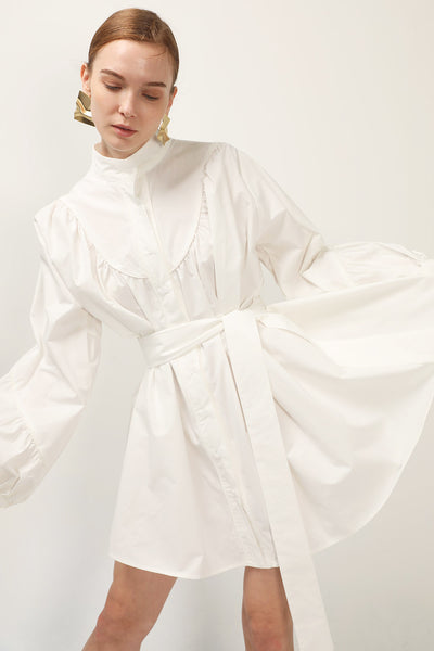 storets.com Tori Piping Detail Shirt Dress