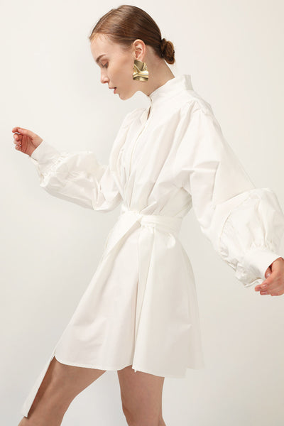 storets.com Tori Piping Detail Shirt Dress