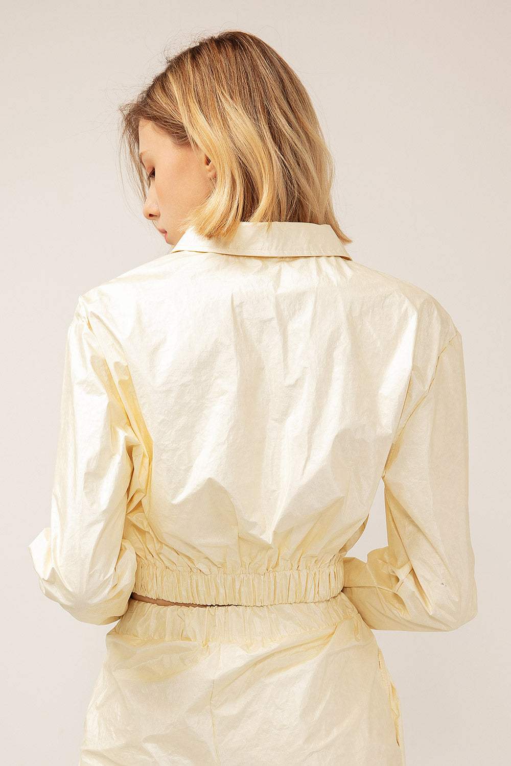 storets.com Sofia Crinkled Bomber Jacket