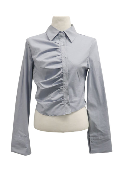 storets.com Courtney Ruched Crop Shirt