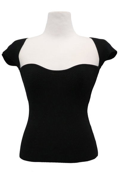storets.com Francesca Ribbed Bustier Top