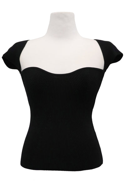 storets.com Francesca Ribbed Bustier Top