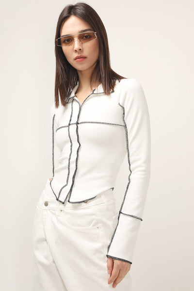 storets.com Rory Contrast Stitch Top