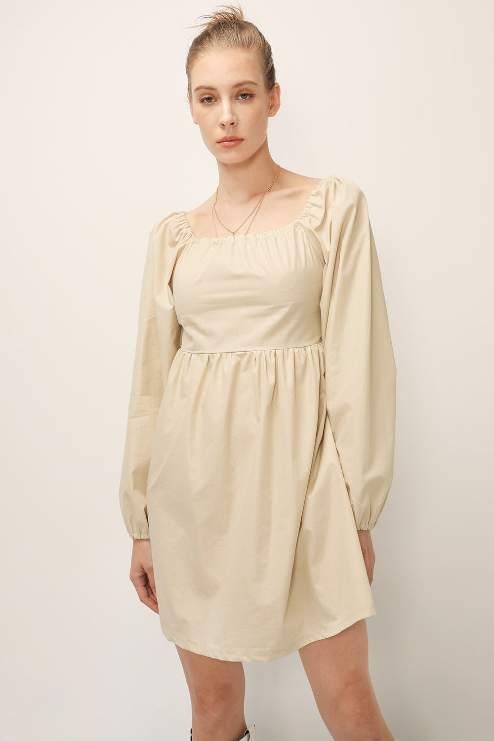 storets.com Joy Coated Babydoll Dress