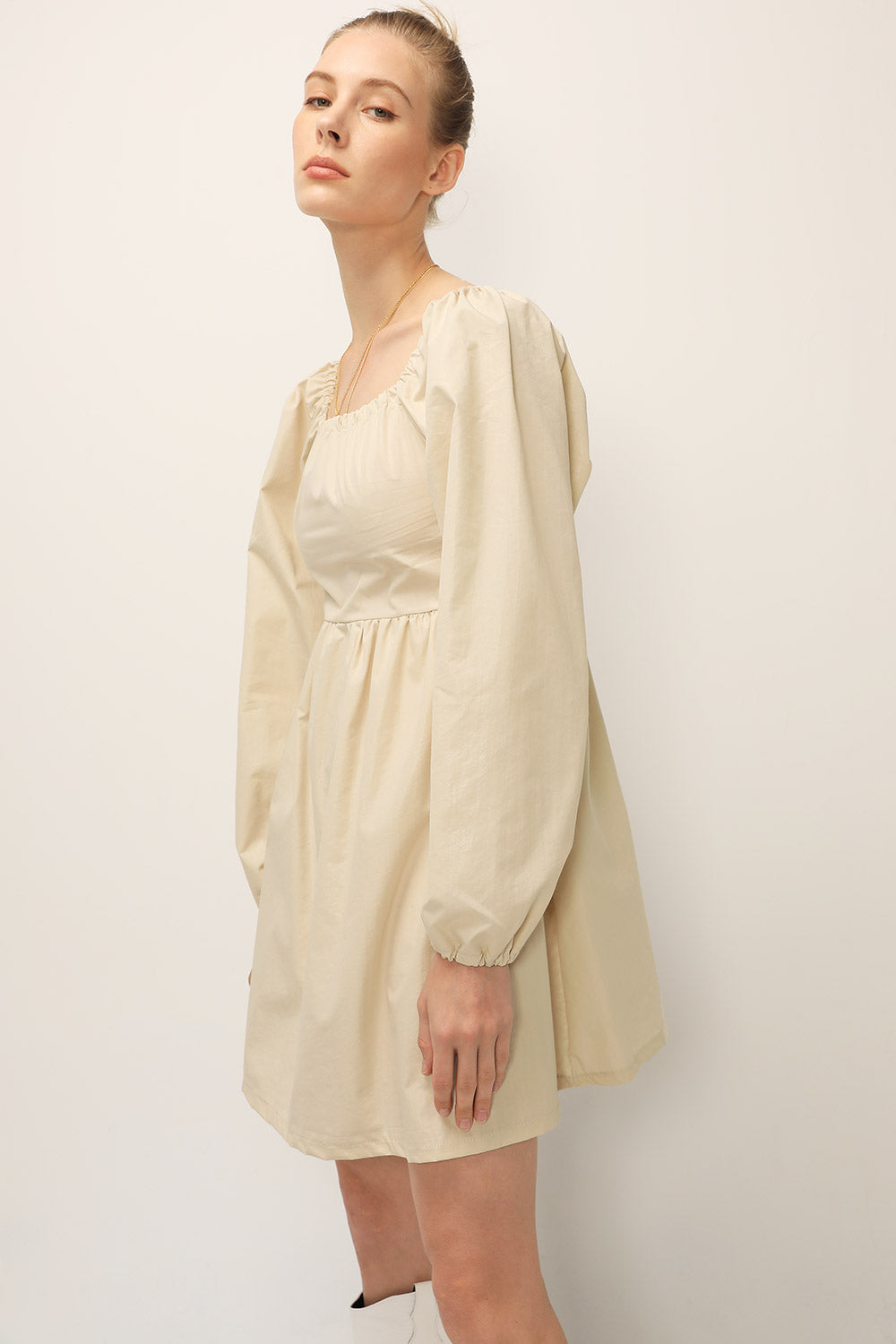 storets.com Joy Coated Babydoll Dress