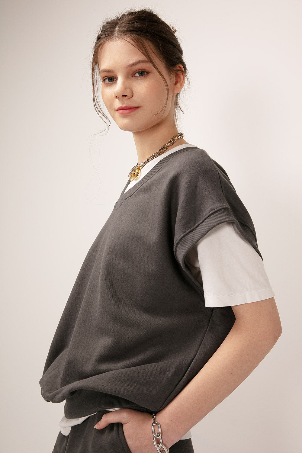 storets.com Kylie Oversized Sweat Vest