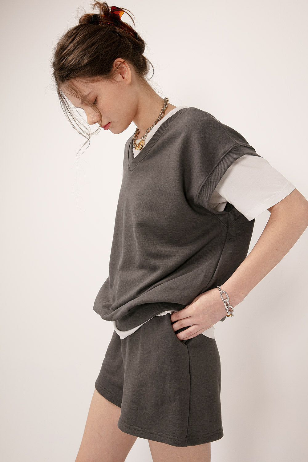 storets.com Kylie Oversized Sweat Vest