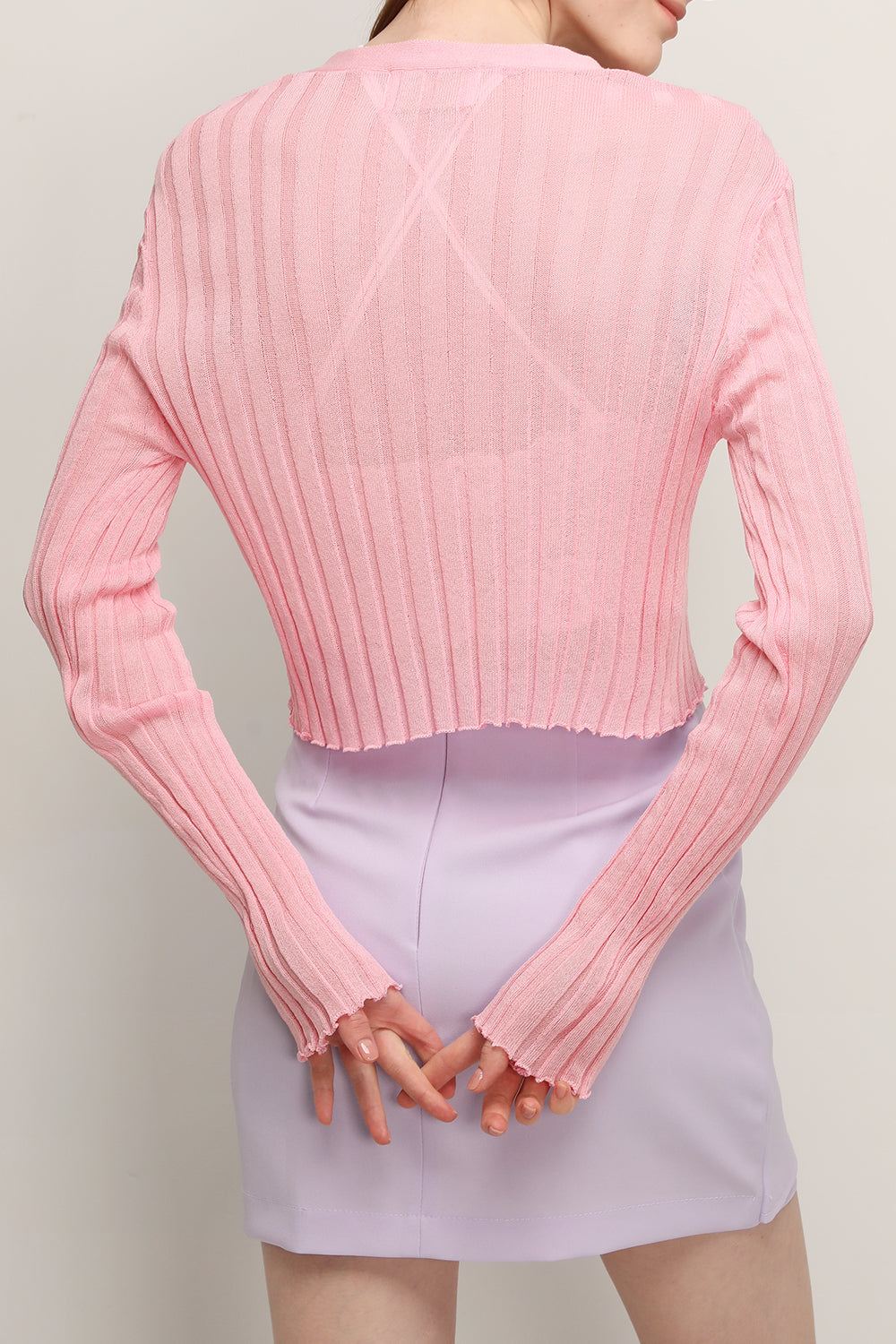 storets.com Ellie See-thru Cropped Cardigan