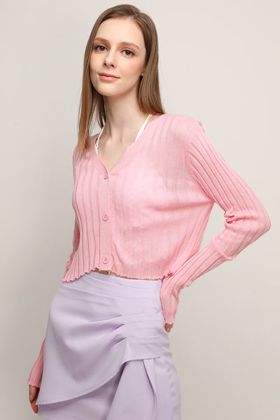 storets.com Ellie See-thru Cropped Cardigan