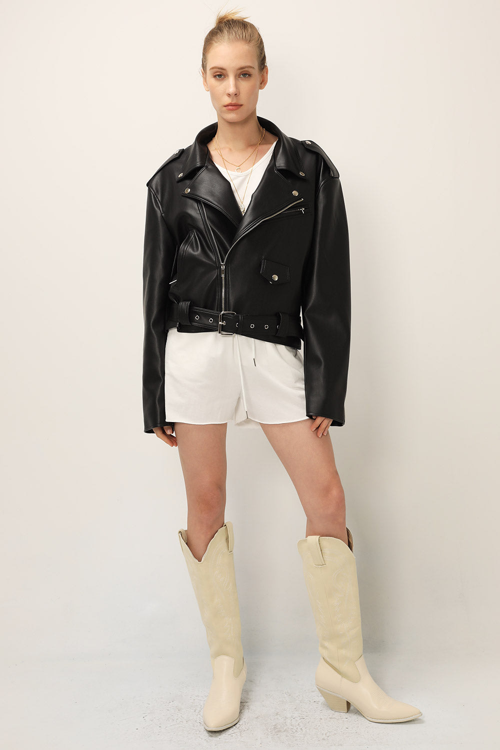 storets.com Emma Pleather Rider Jacket