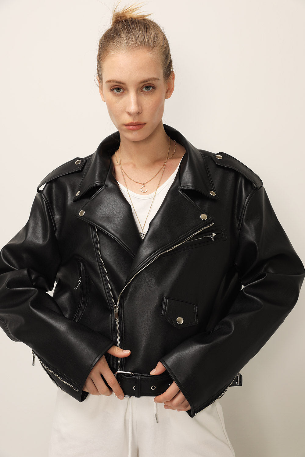 storets.com Emma Pleather Rider Jacket