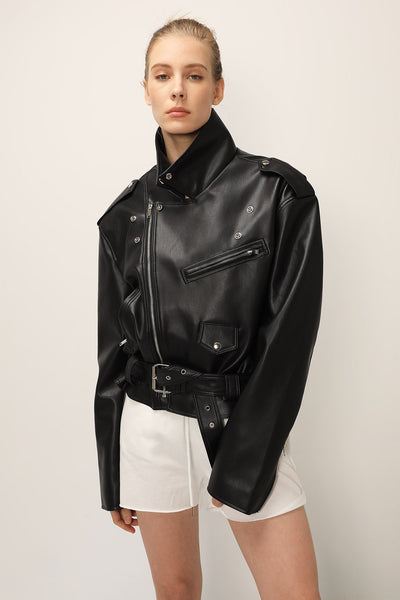 storets.com Emma Pleather Rider Jacket